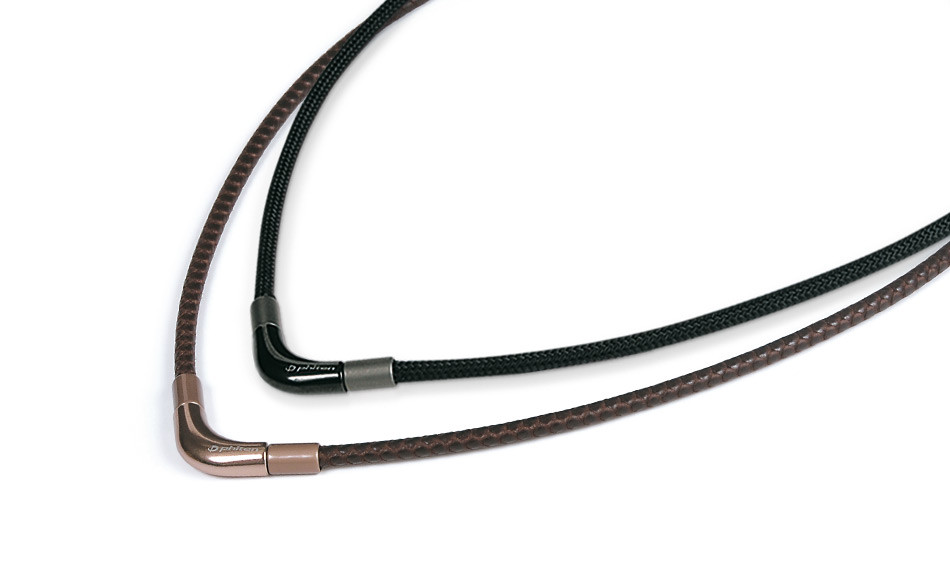 Náhrdelník Phiten X100 Chopper Barva: hnědá, Velikost: 40 cm