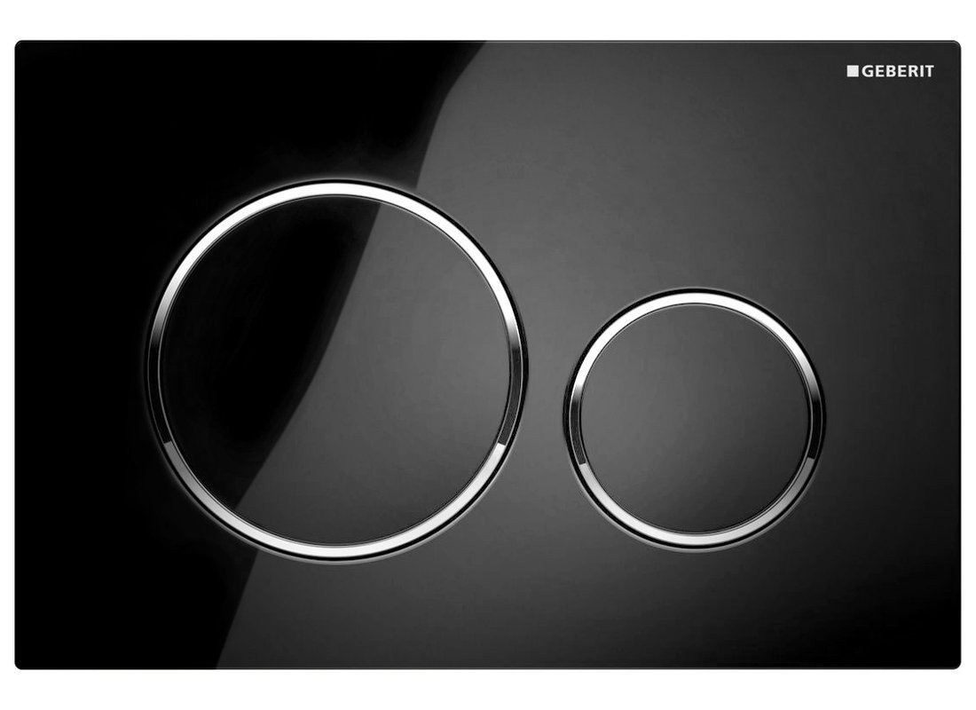GEBERIT SIGMA20 ovládací tlačítko, černá lesk/chrom