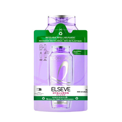 L'Oréal Hyaluron Plump šampón, 400+250 ml