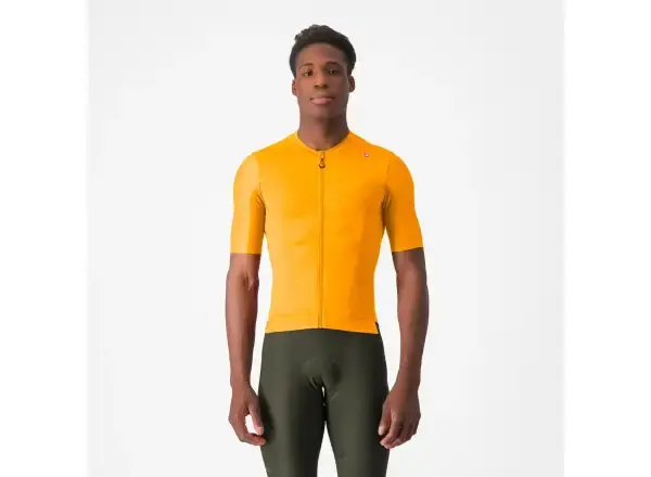 Castelli Espresso pánský dres krátký rukáv Vivid Orange/Dark Gray vel. M