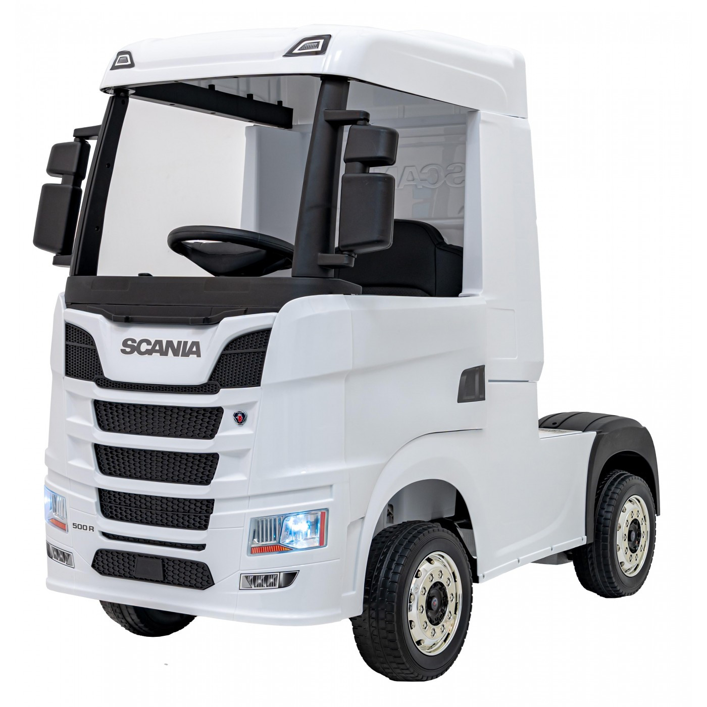 mamido Elektrický kamion Scania R-SERIE 4x4 bílý