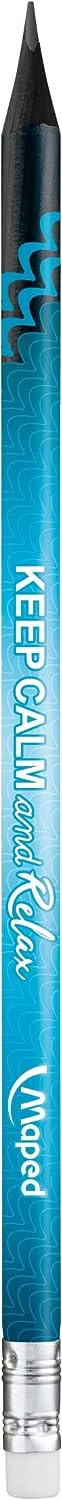 Maped Maped, Black'Peps Energy, bezdřevá grafitová tužka, HB, mix motivů, 1 ks Motiv: Číslo 1
