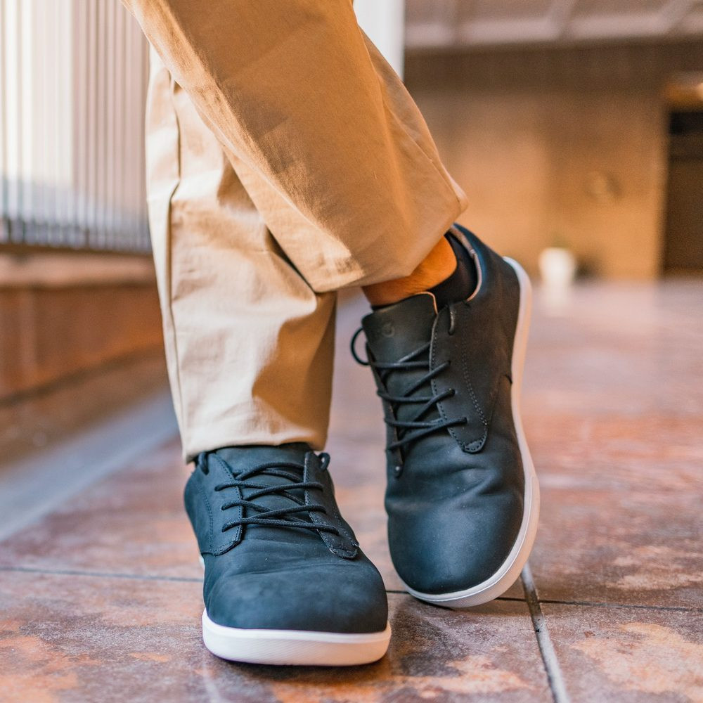 Xero Shoes GLENN M Black White Pánské barefoot tenisky - 43