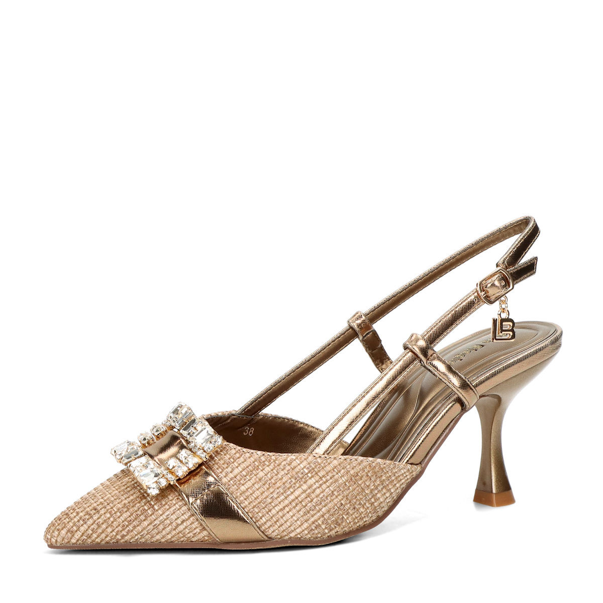 Laura Biagiotti dámské elegantní lodičky - béžovo hnedé - 36