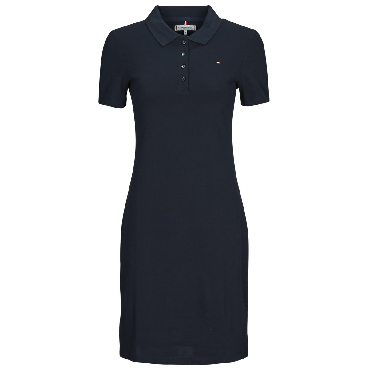 Tommy Hilfiger  1985 SLIM PIQUE POLO DRESS SS  Tmavě modrá