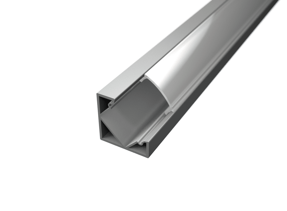 LED Solution Rohový profil pro LED pásky R2 Vyberte variantu a délku: Profil bez difuzoru 1m 191337