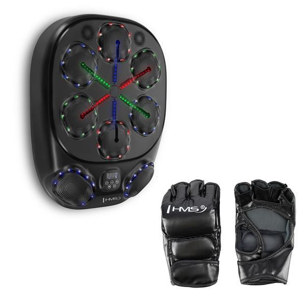 HMS Elektronický boxerský terč TB10 s LED, Bluetooth a rukavicemi (Music Boxing Machine)