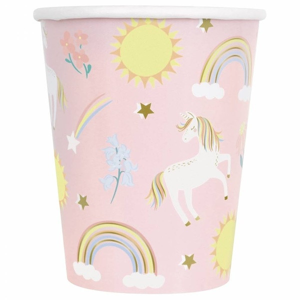 Kelímky papírové Unicorn 260 ml 8 ks