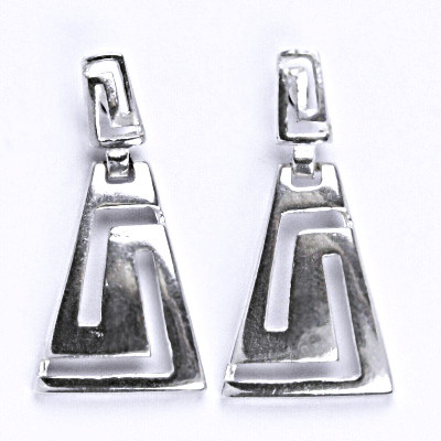 Stříbrné náušnice na šroubek, náušnice ze stříbra NŠ 748