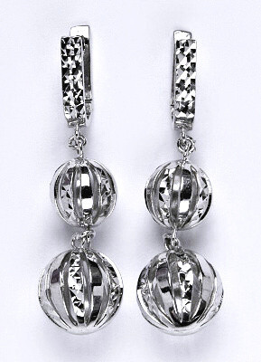 Stříbrné náušnice, náušnice ze stříbra, Váha 8,66 g