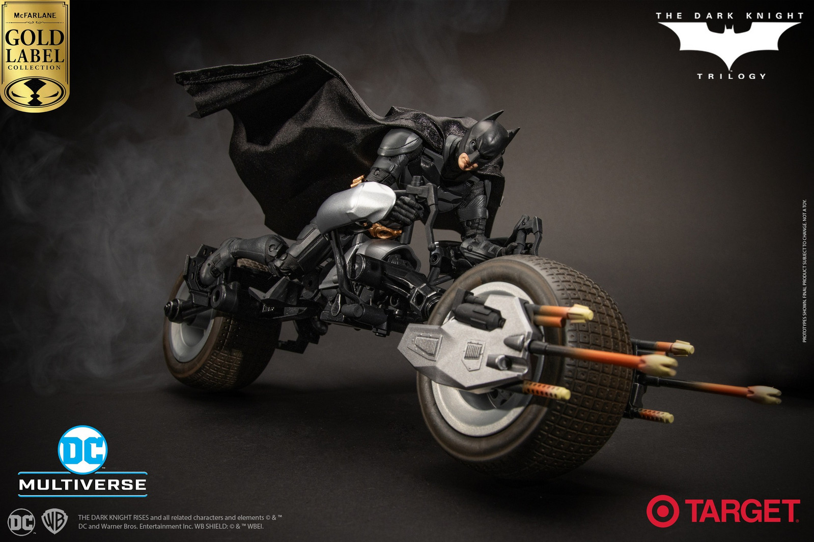 McFarlane | The Dark Knight - sběratelský model Batpod s figurkou Batman (DC Multiverse) 18 cm