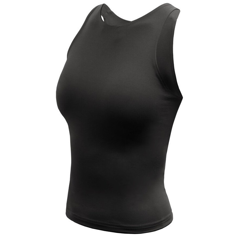 Dámské funkční triko Sensor Infinity Eco crop top Velikost: M / Barva: černá