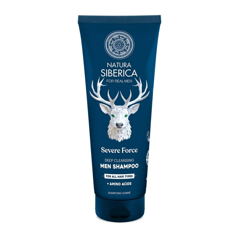 Natura Siberica Men Hloubkově čisticí šampon - Jedinečná moc Pro všechny typy vlasů 200 ml