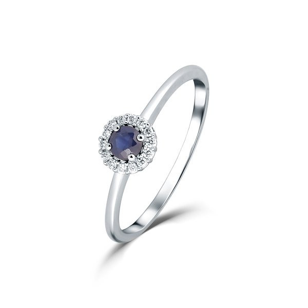 Prsten soliter se safírem 314-437-SA96 50-1.30g