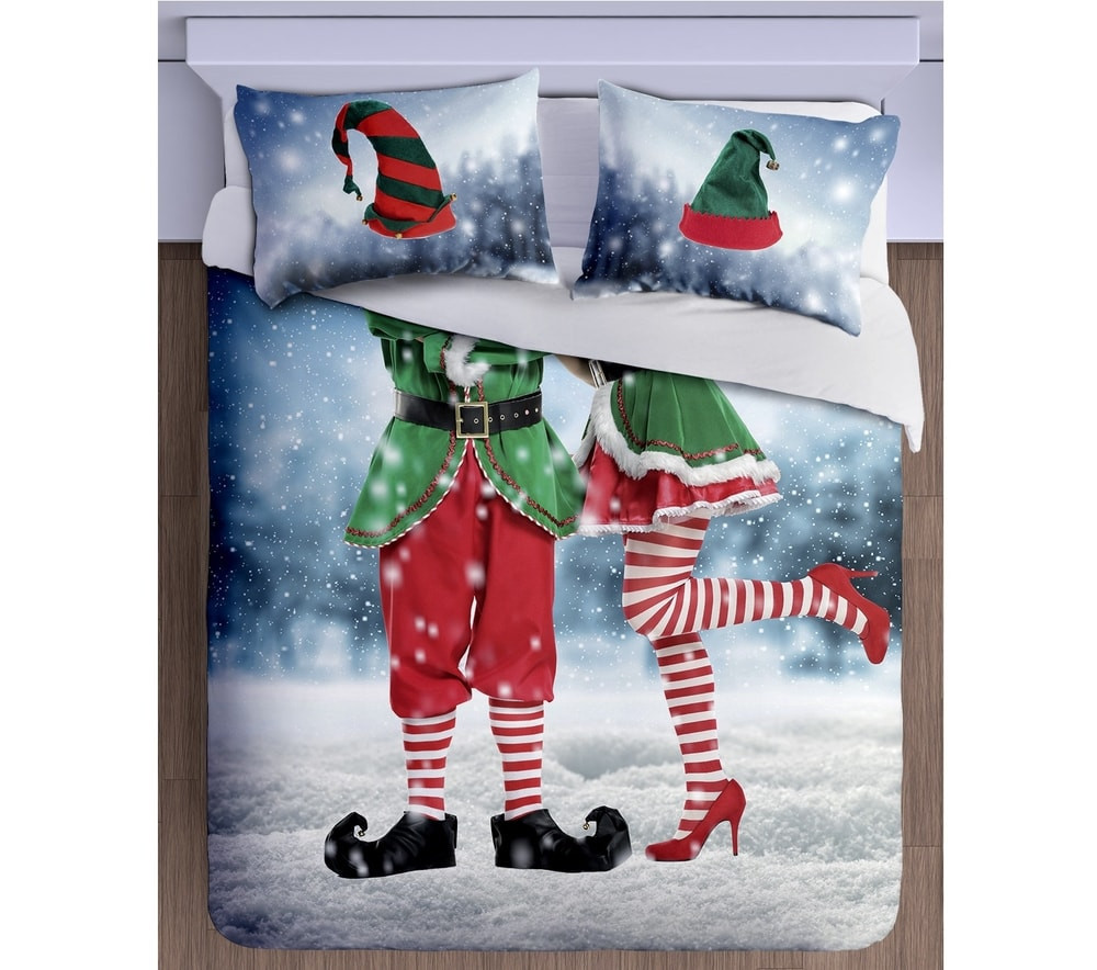 Gipetex Natural Dream 3D italské povlečení 100% bavlna Elfie selfie 220x200 + 2x70x90 cm - 220x200 / 2x70x90 cm