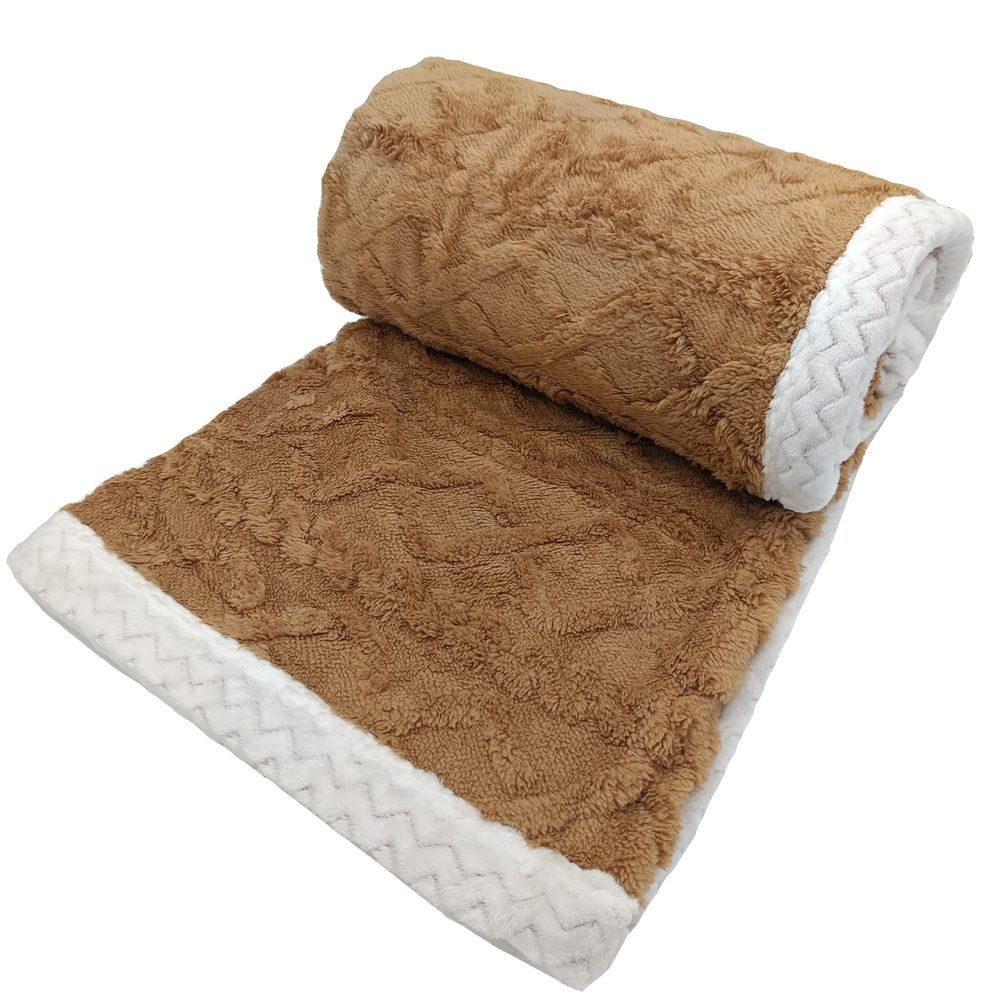 Homeville deka s beránkem Island sv. hnědá 150x200 cm