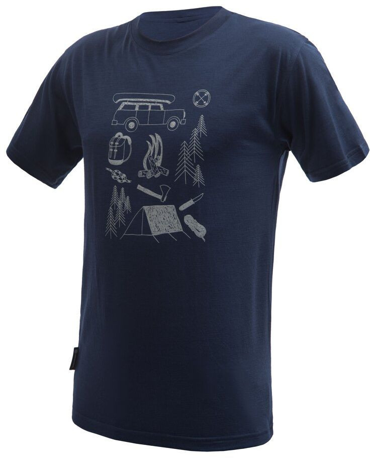 SENSOR MERINO ACTIVE OUTSIDE pánské triko kr.rukáv deep blue Velikost: S