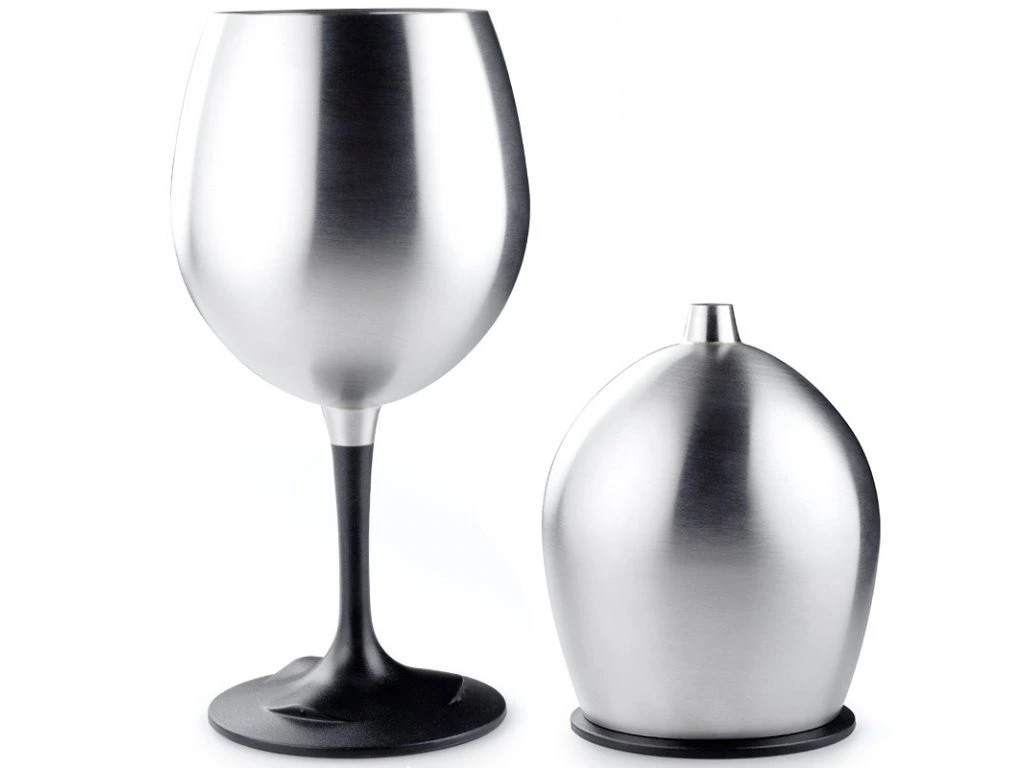 GSI Outdoors Glacier Stainless Nesting Red Wine Glass 449 ml 090497633102