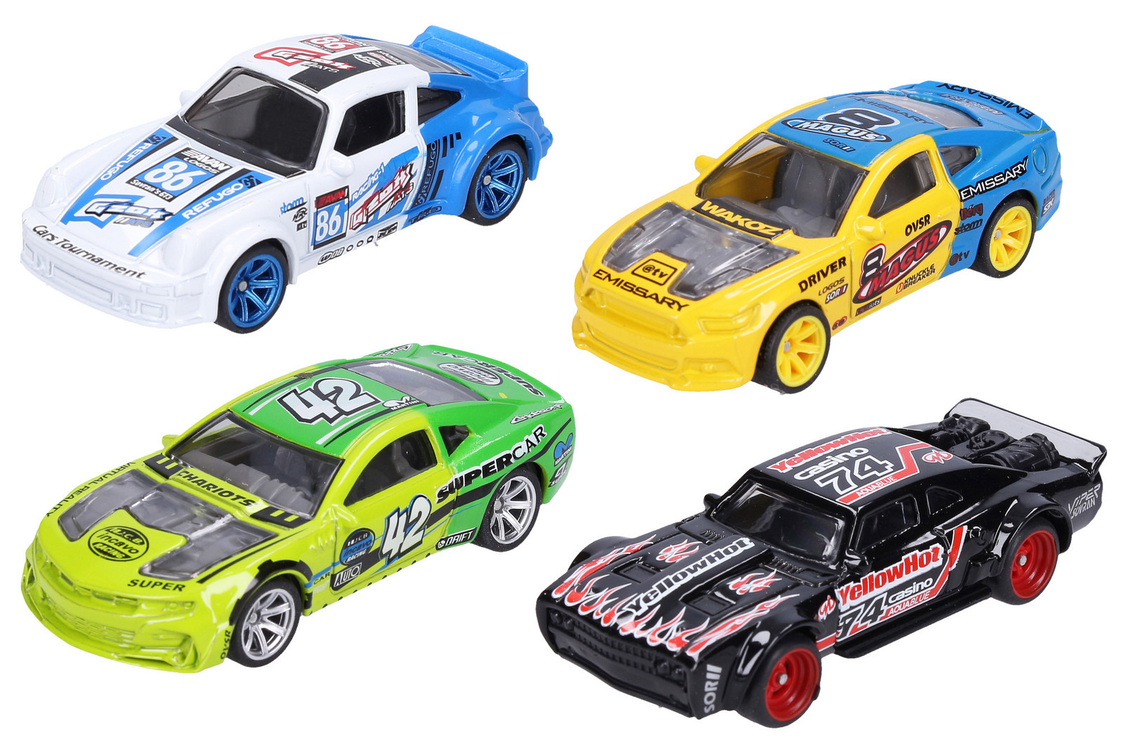 Auto kovové volná kola 7 cm