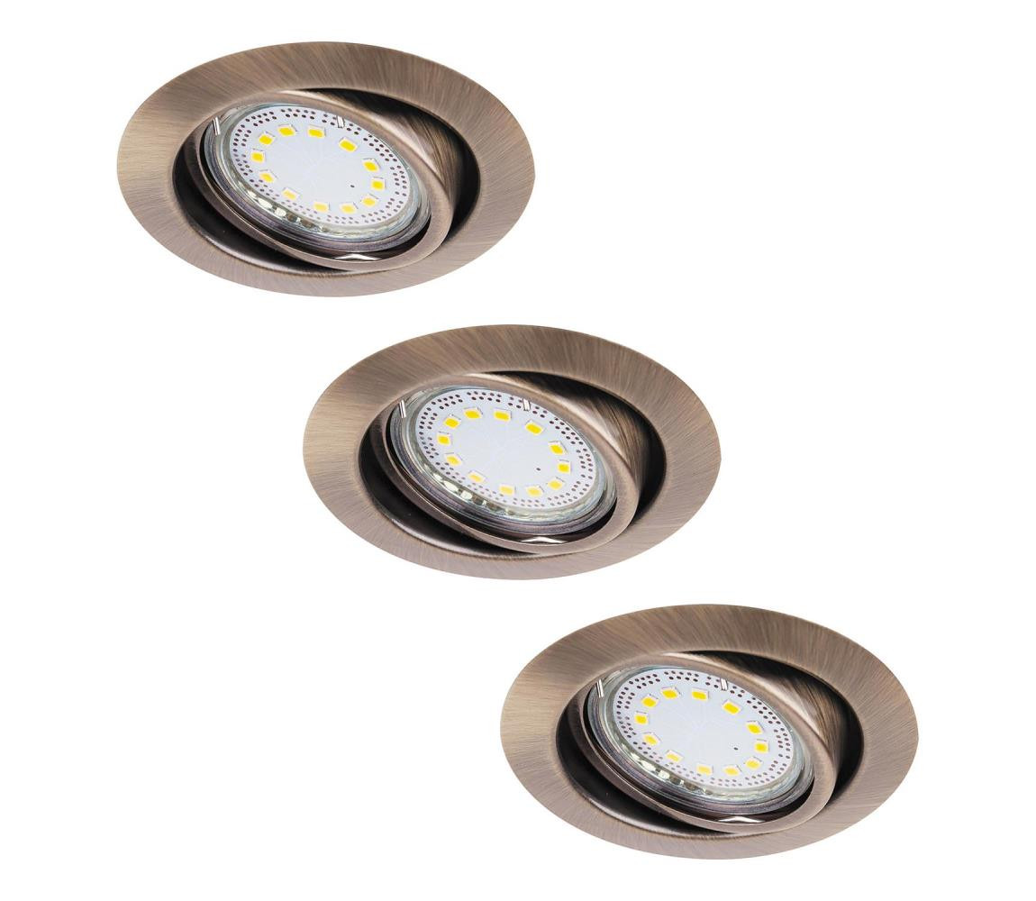Rabalux Rabalux 1051 - SADA 3xLED Podhledové svítidlo LITE 3xGU10-LED/3W/230V