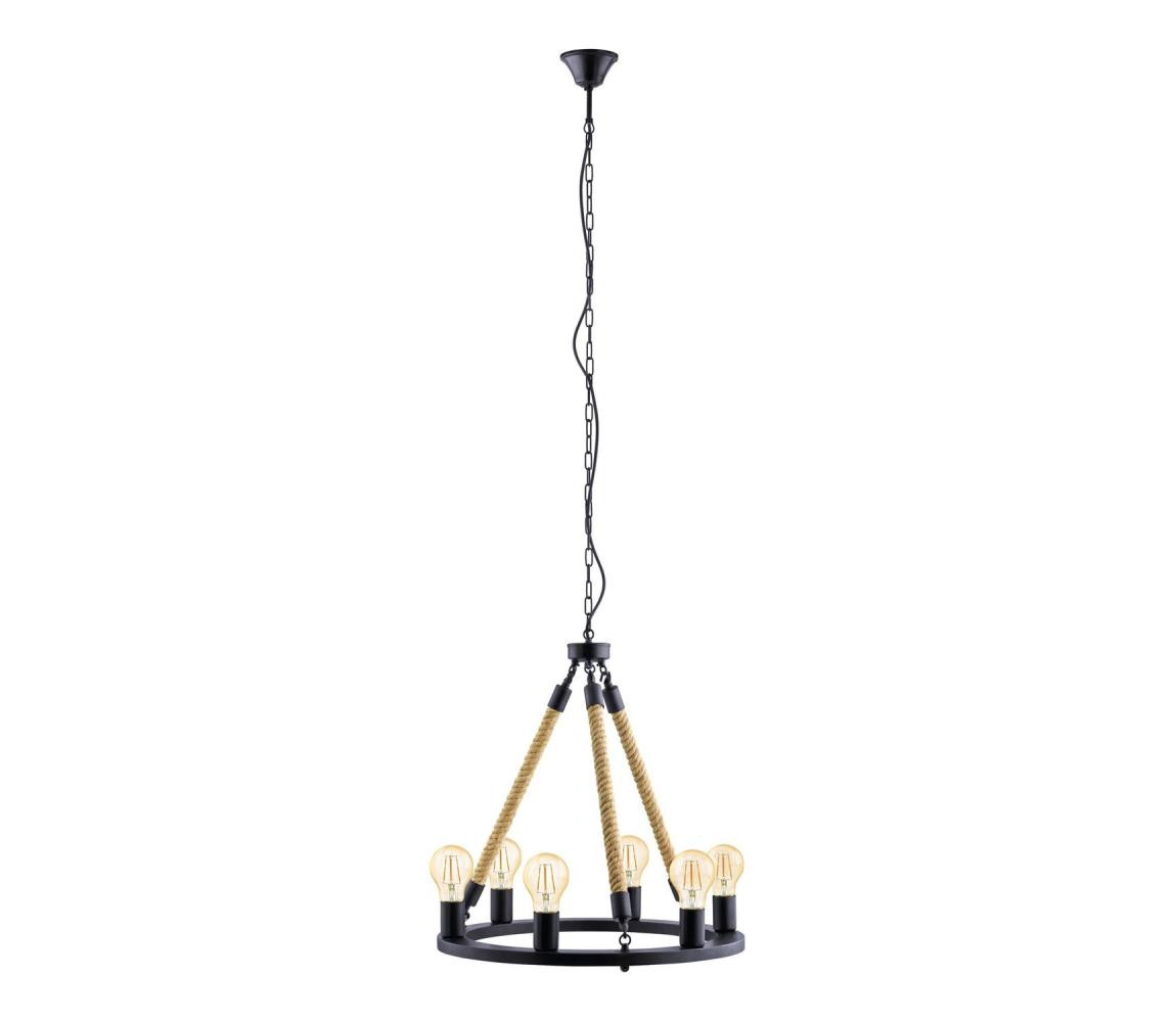 Eglo Eglo 49694 - Lustr na řetězu FINDLAY 6xE27/60W