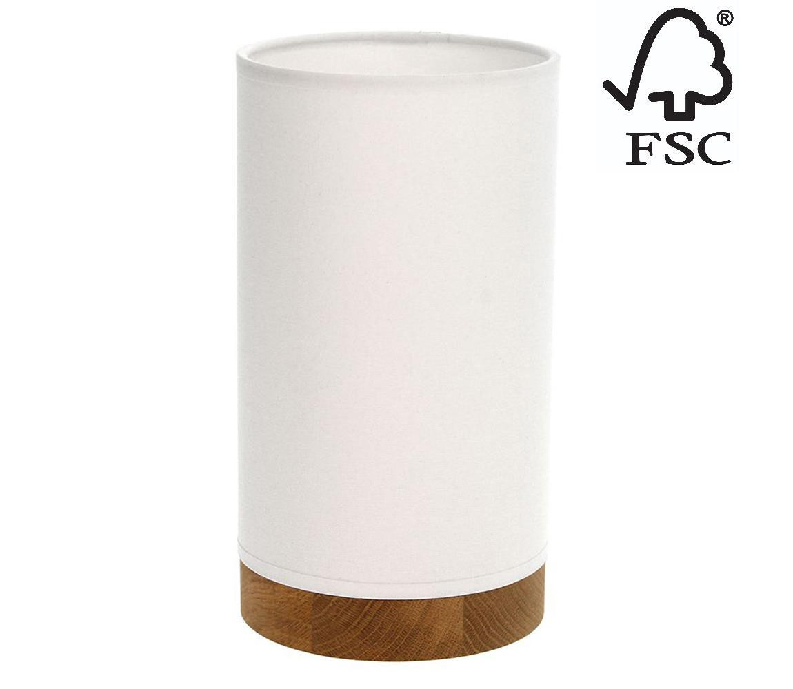 DO70881174 - Stolní lampa FIRE 1xE27/25W/230V dub/bílá