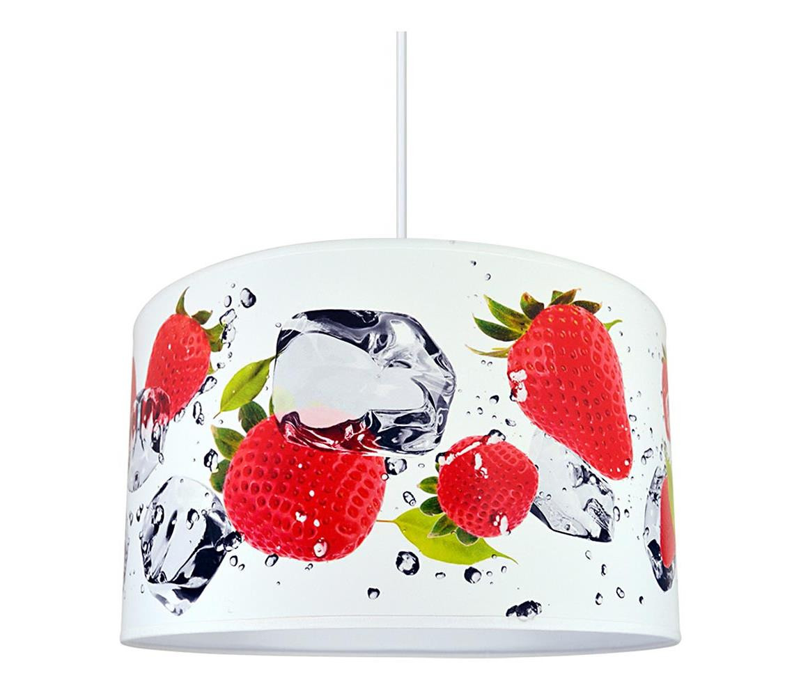 Lustr na lanku STRAWBERRIES 1xE27/60W/230V
