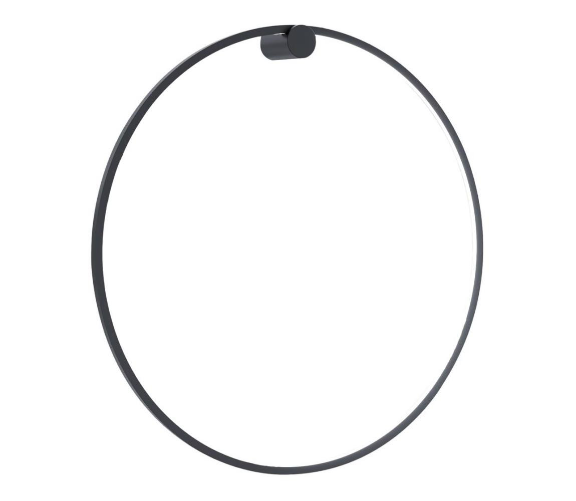 LED Nástěnné svítidlo SATURNO LED/46W/230V pr. 80 cm IP44 antracit