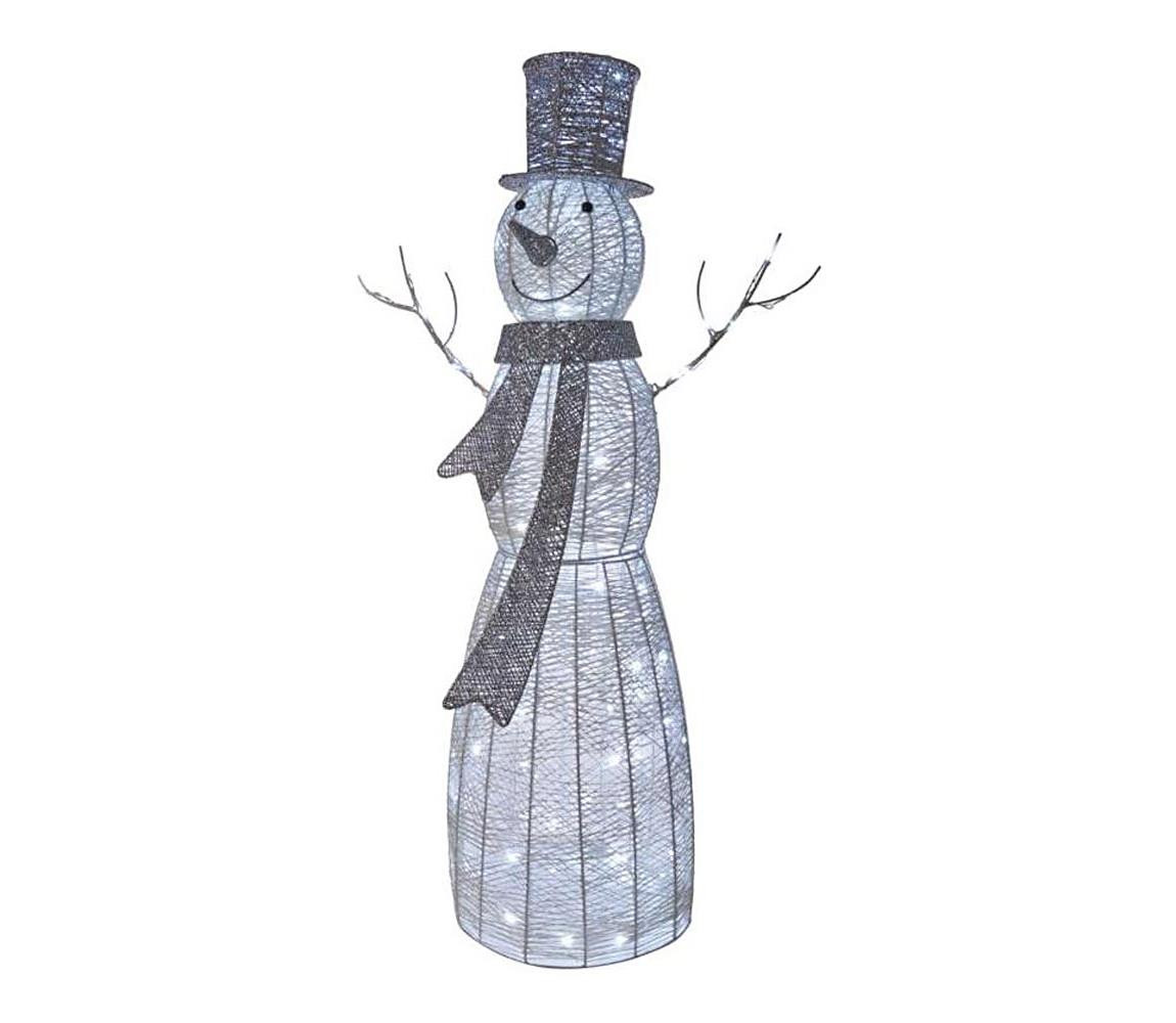 LED Vánoční dekorace 120xLED/2,8W/230V 124 cm sněhulák