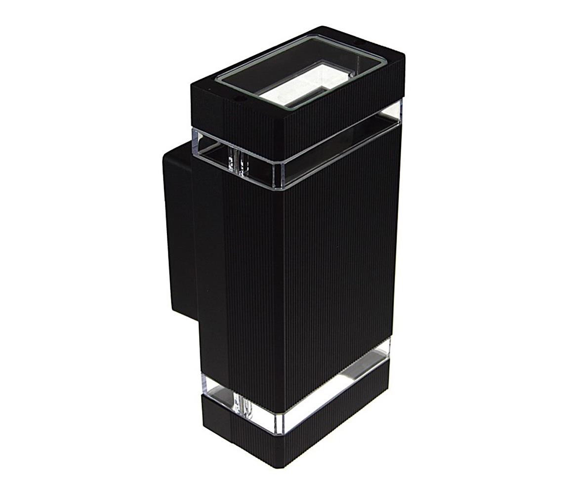 Venkovní nástěnné svítidlo LITEK 2xGU10/30W/230V IP44 černá