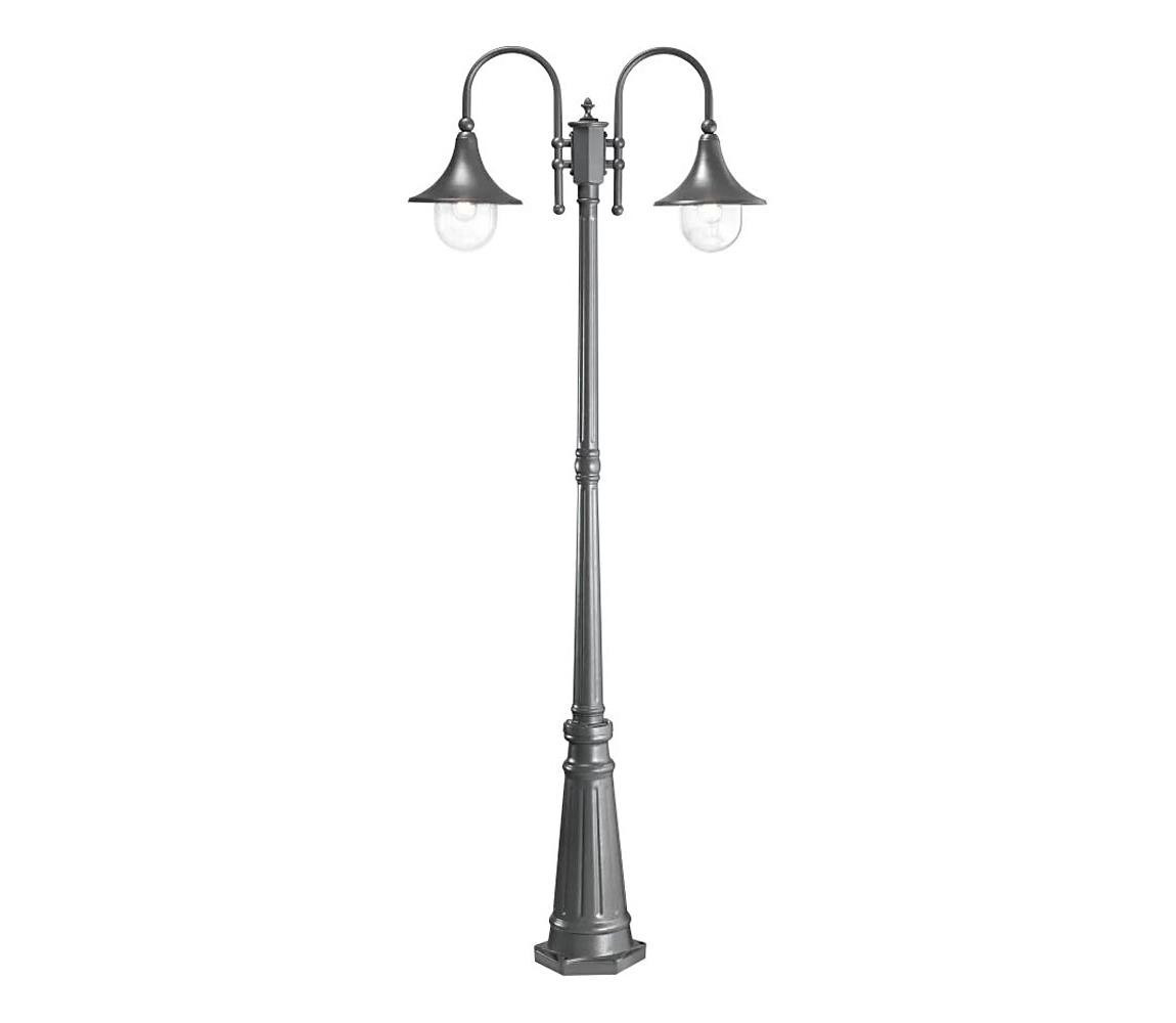 Ideal Lux Ideal Lux - Venkovní lampa CIMA 2xE27/52W/230V 216 cm IP43 antracit