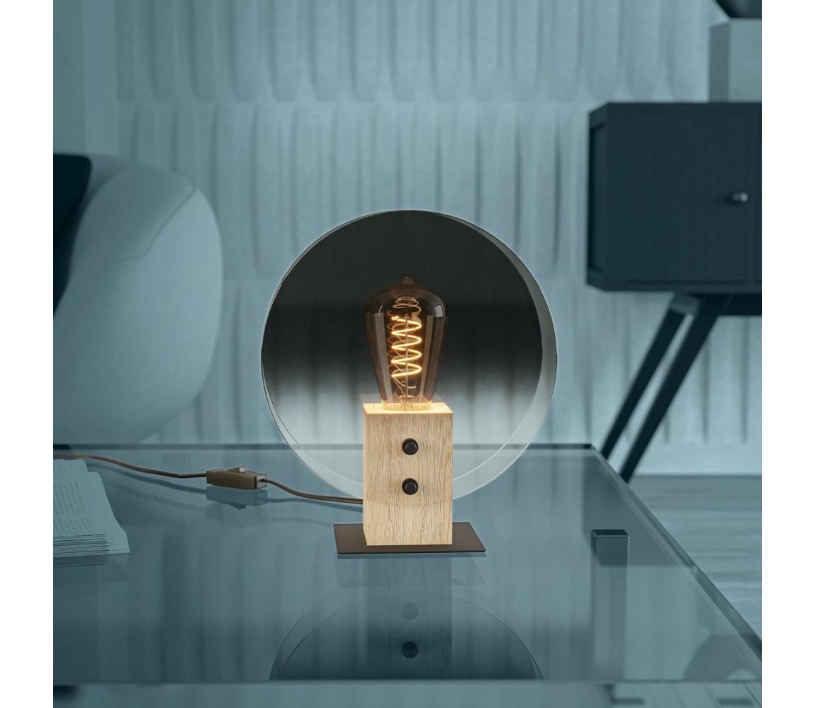 Eglo Eglo 390143 - Lustr na lanku MILLENA 1xE27/40W/230V kouřová