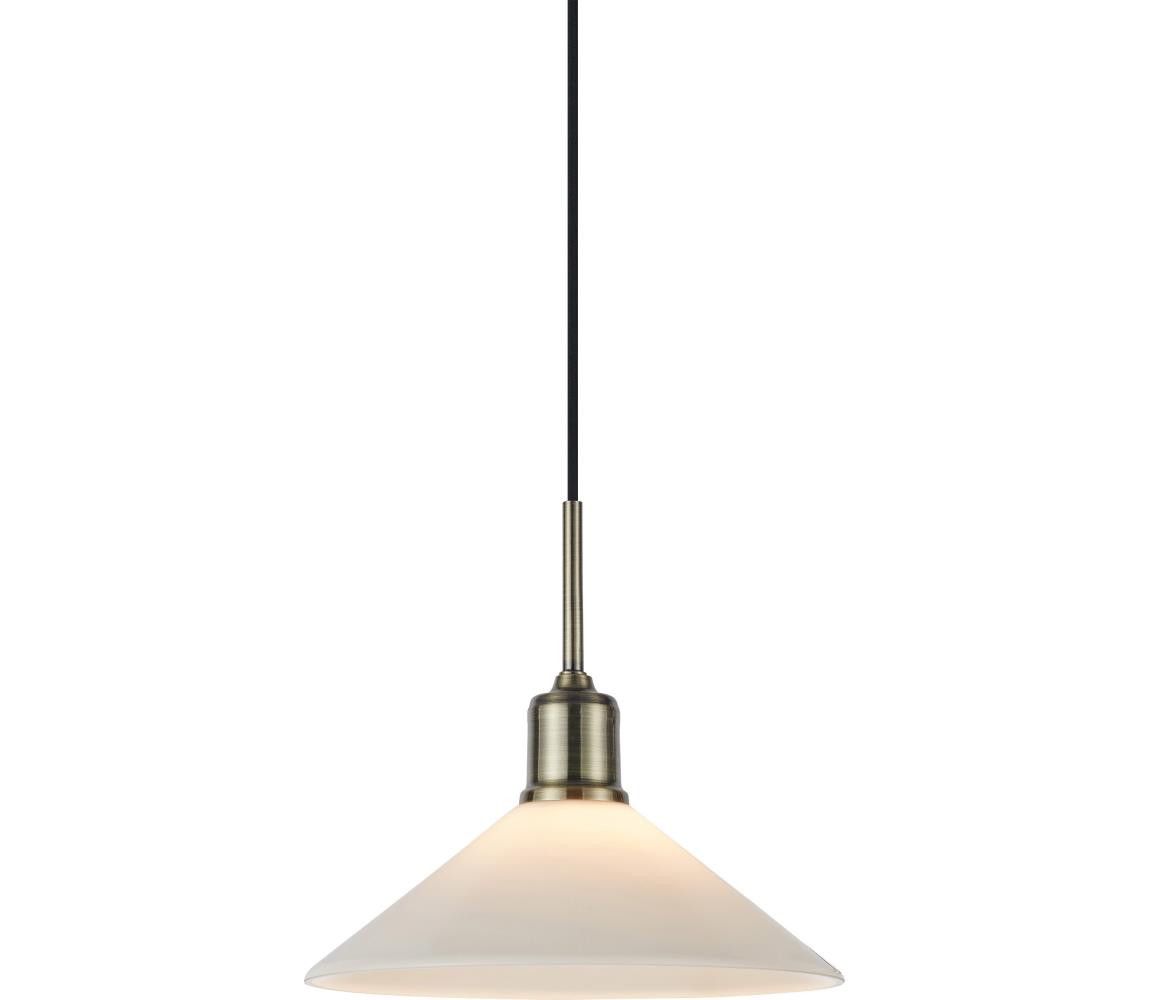 Markslöjd Markslöjd 108867 - Lustr na lanku VELA 1xE27/40W/230V mosaz/bílá