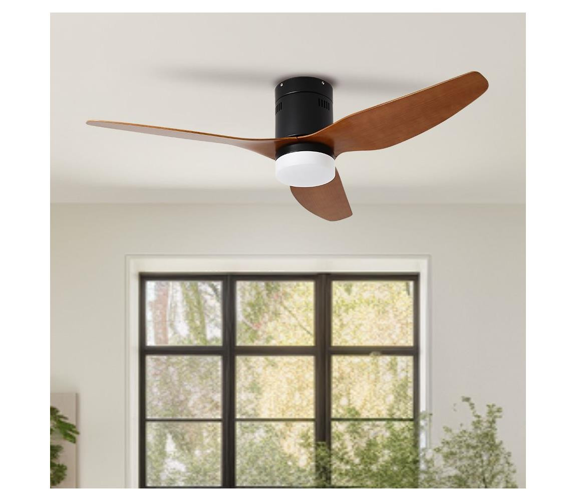 ZE ZE - LED Stropní látor PADUA LED/18W/230V Wi-Fi Tuya černá/hnědá + DO