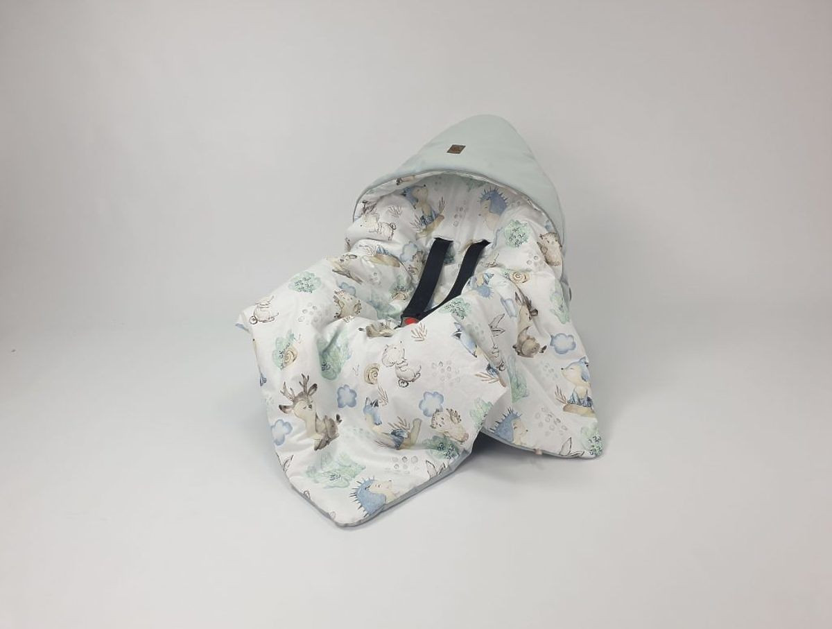 Ourbaby swaddle blanket grey šedá