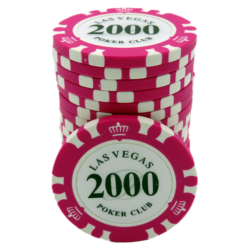 Kusový žeton na poker Las Vegas Pokerclub 2000