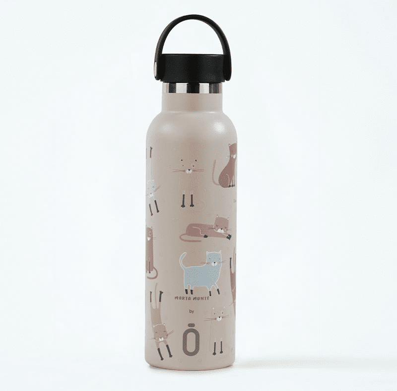 RUNBOTT Termoláhev 600 ml Cats Taupe