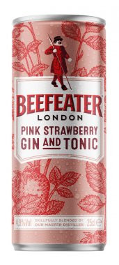 BEEFEATER PINK STRAWBERRY GIN AND TONIC 4,9 % 250 ml