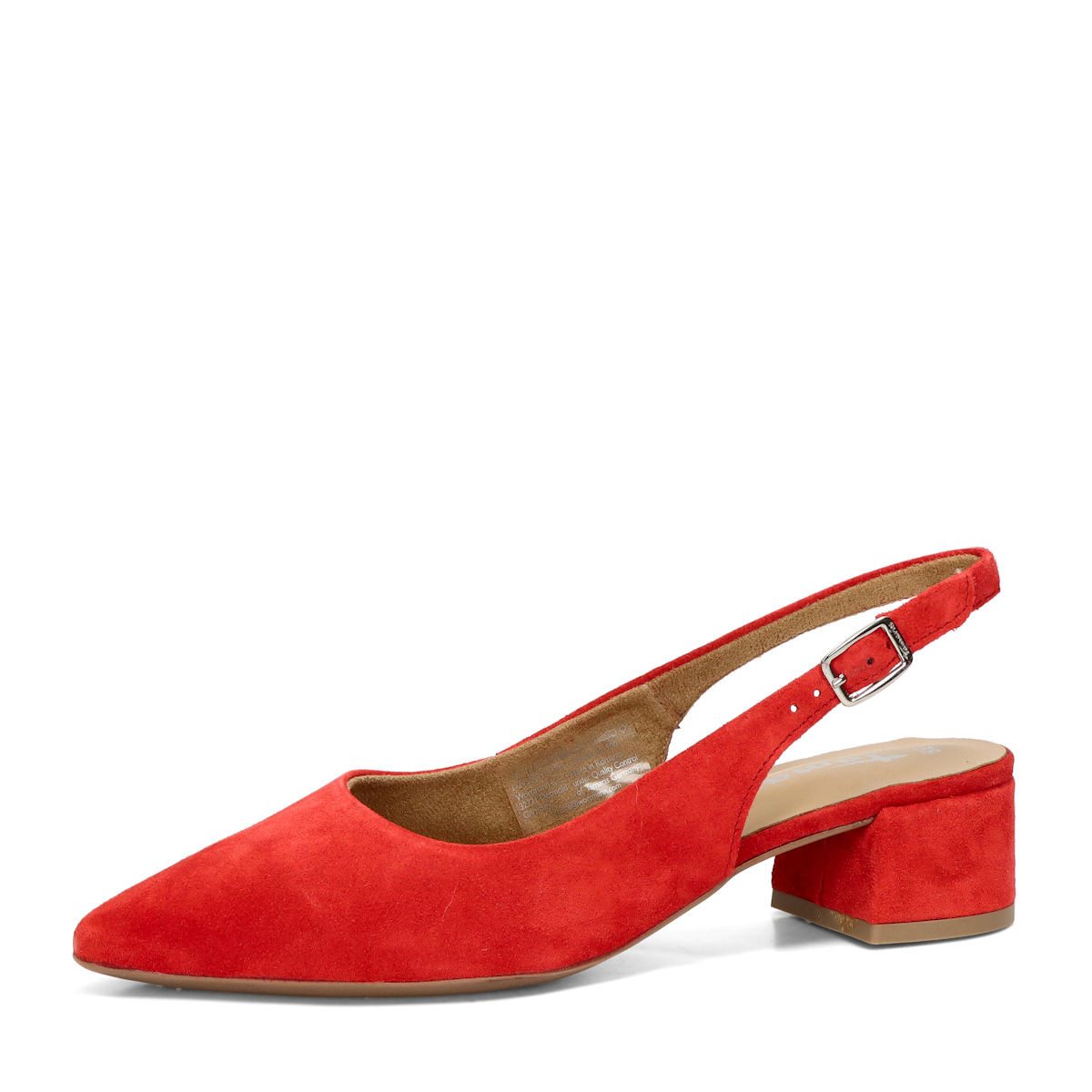 Tamaris dámské semišové lodičky - červené - 36