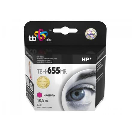 Ink. kazeta TB kompatibilní s HP 655, Magenta ref. TBH-655MR