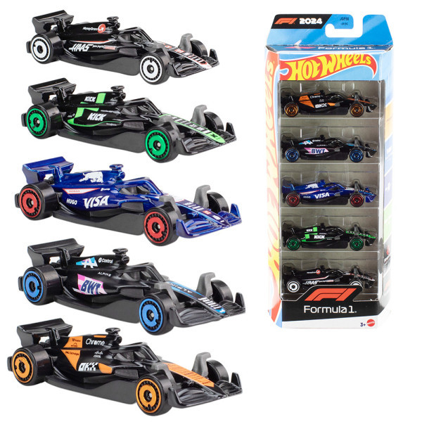 Hot Wheels 5ks angličák - závodní