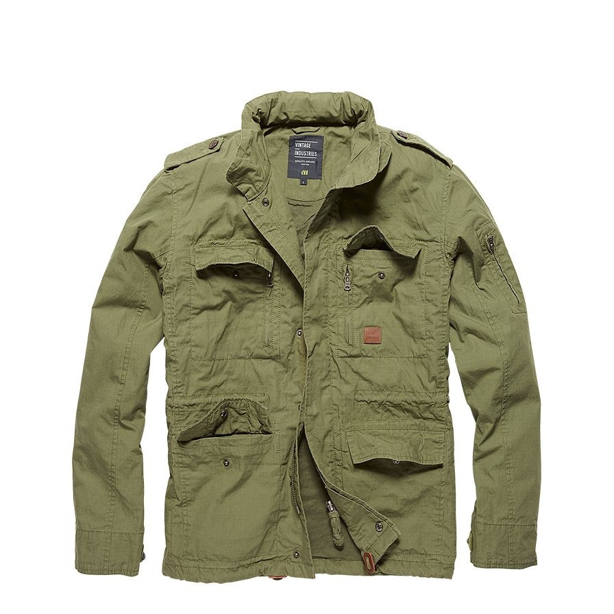 Bunda Vintage Industries Cranford - světle olivová, XXL