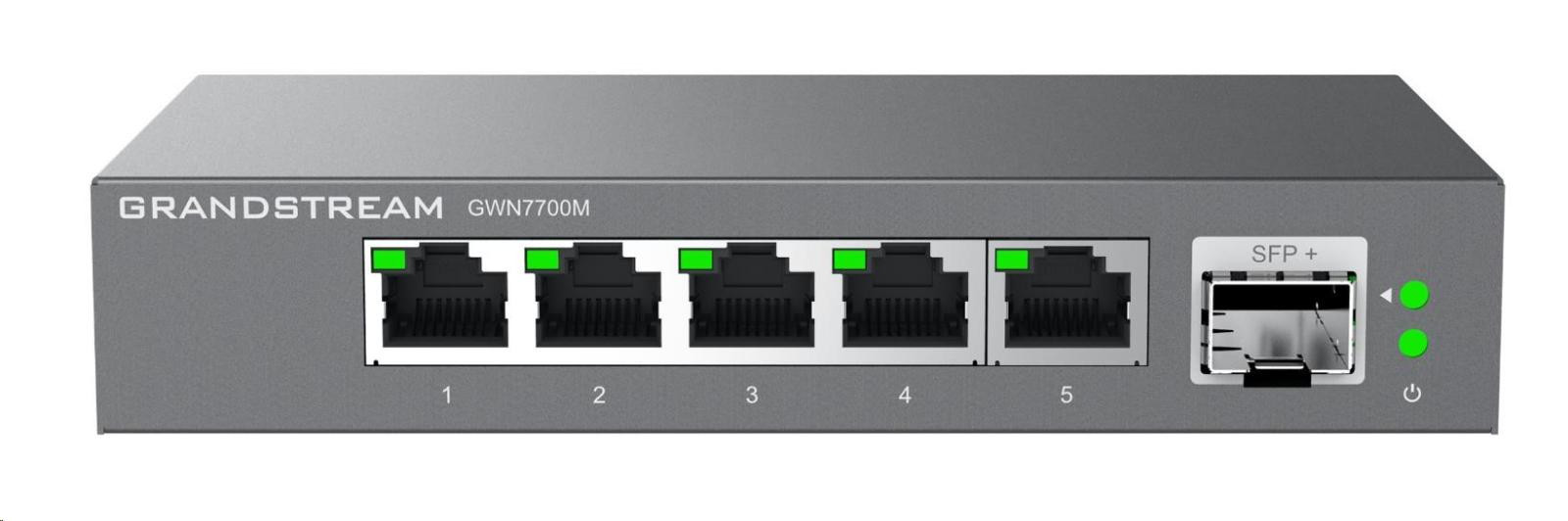 Grandstream GWN7700MP Unmanaged Network Switch 5 2, 5Gb portů / 1 SFP+