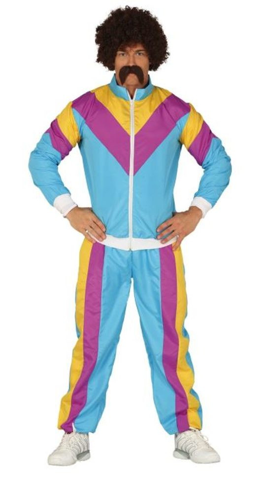 Kostým retro šusťáková - souprava 80.léta - pánský - vel. L (52 - 54) - GUIRCA