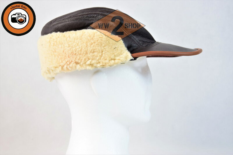 US zimní letecká čepice B2, US velikosti čepice, lodičky US 7 1/2 (60 cm)