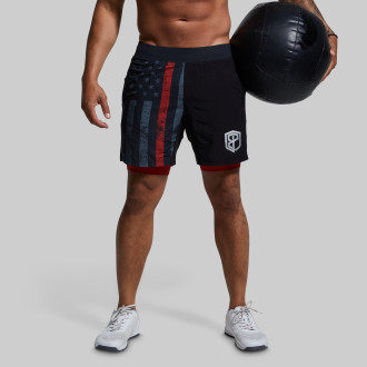 Born Primitive šortky Born Primitive - USA černé 44003-963