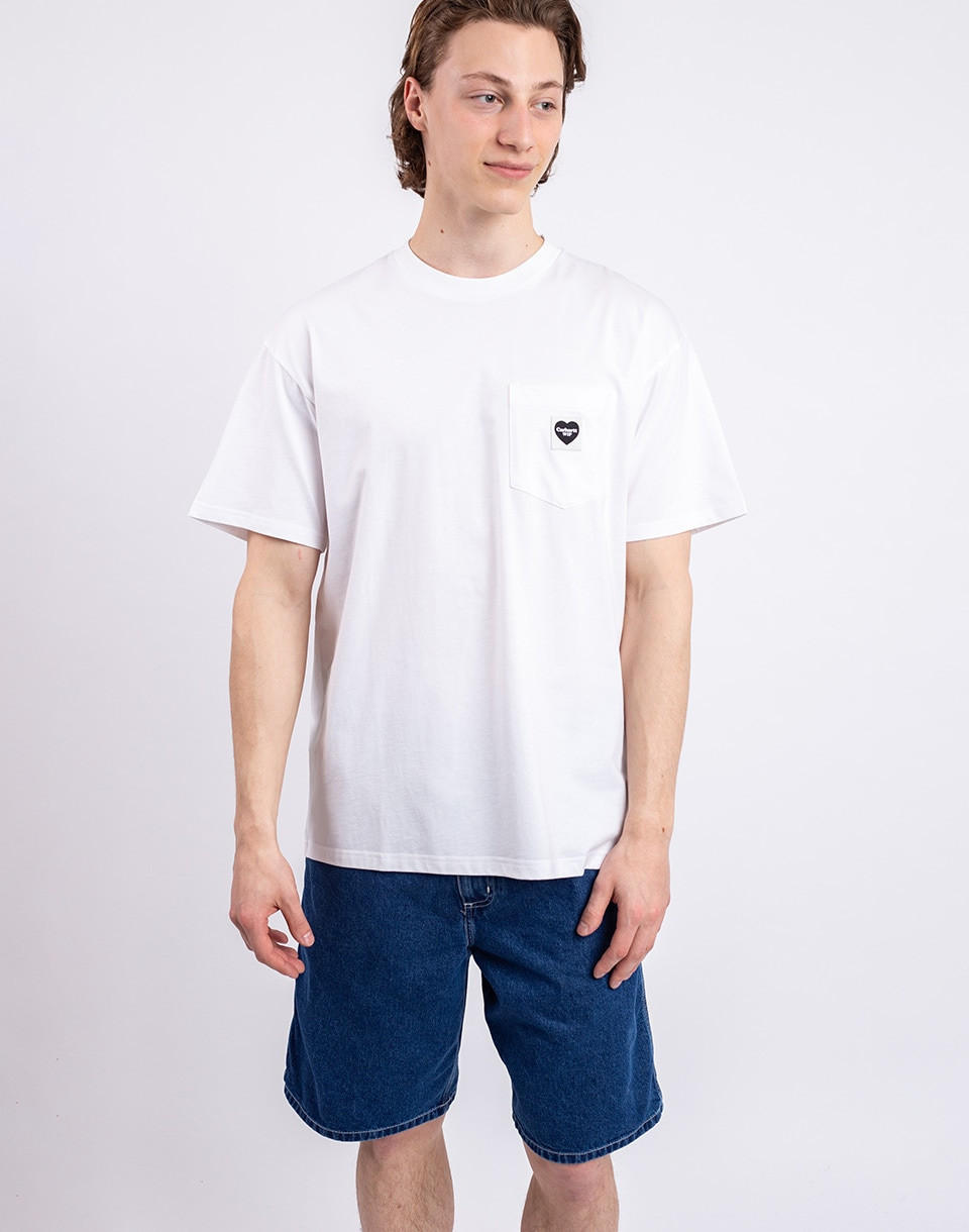 Carhartt WIP S/S Pocket Heart T-Shirt White/Black M