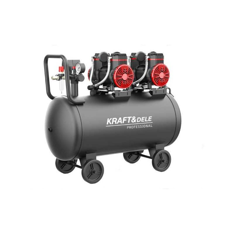 Kraft&Dele KD1392 bezolejový kompresor 100L 1,5kW x2