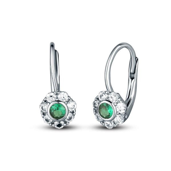 Náušnice se syntetickými kameny 336-277-002318 1.50g