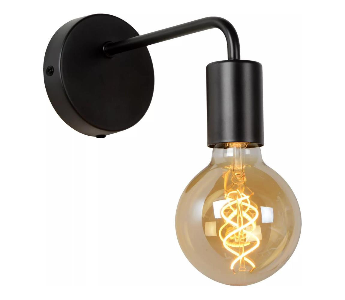 Lucide Lucide 45265/01/30 - Nástěnné svítidlo SCOTT 1xE27/40W/230V černé